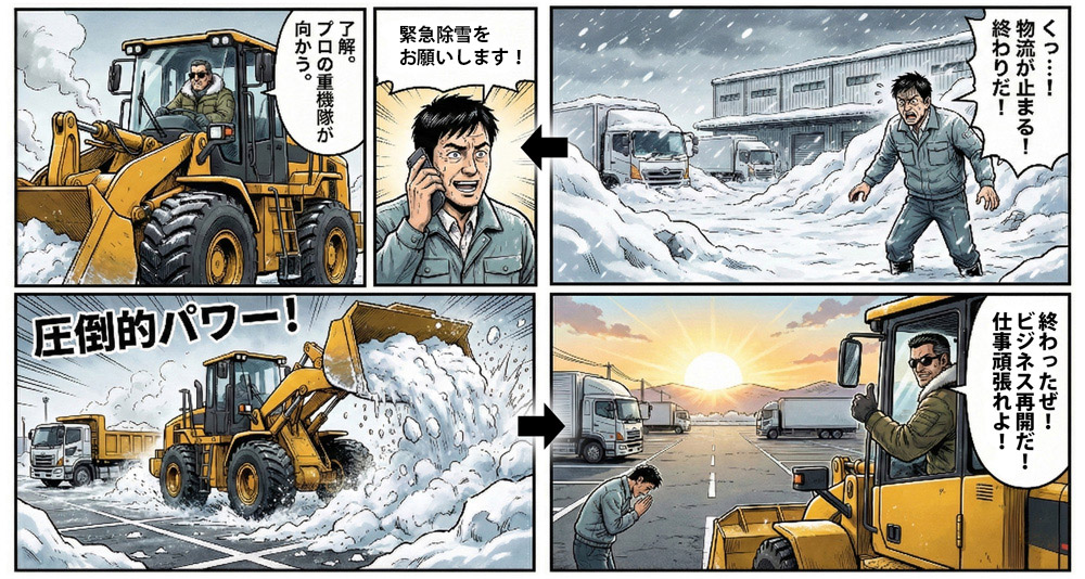 マンガでわかる緊急除雪 続き